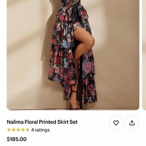 Floral Printed Skirt Set
